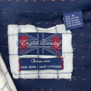 ENGLISH LAUNDRY Shirt Mens Medium Christopher Wicks Long Sleeve Flip Cuff Floral